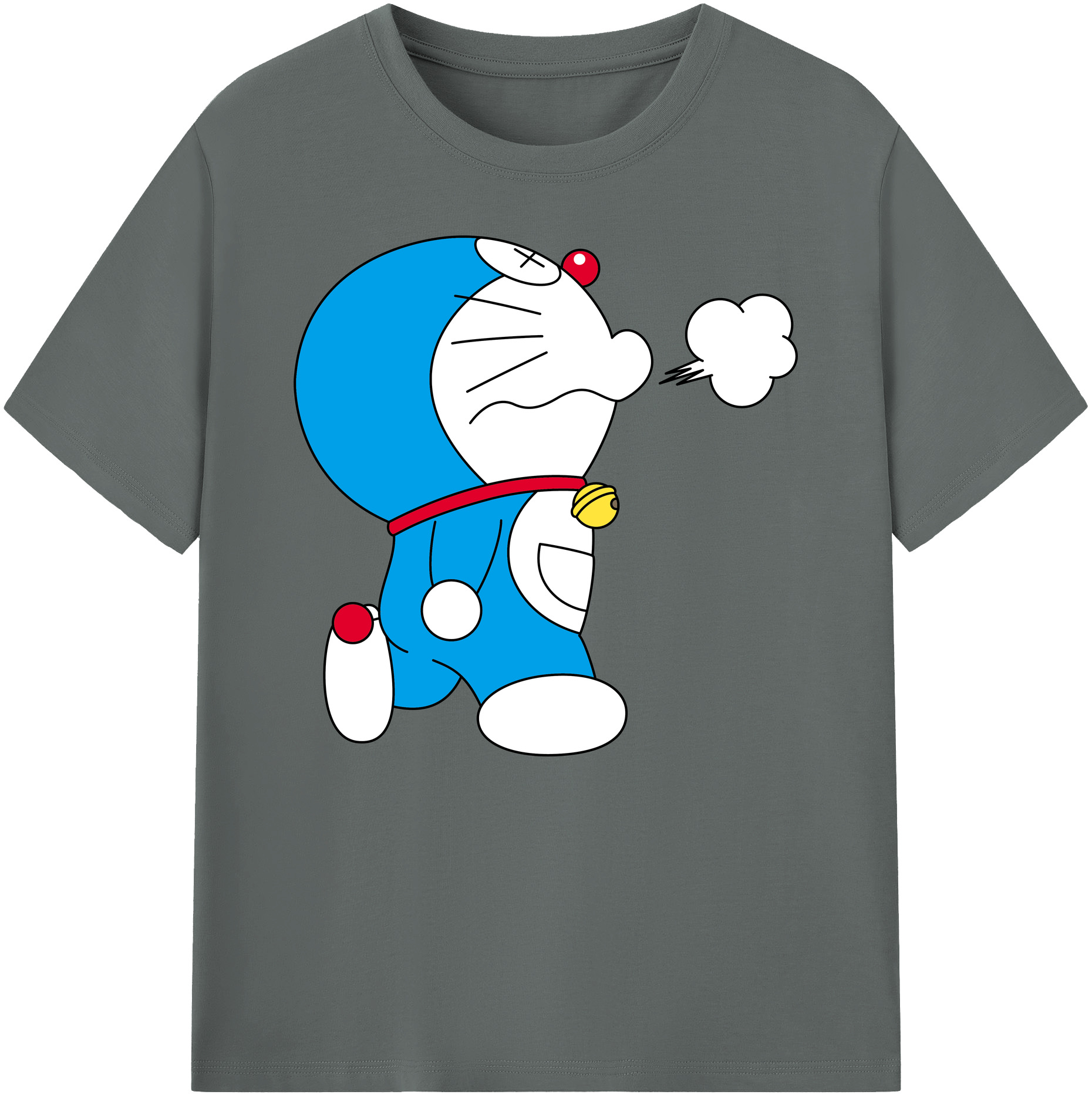 （画像用） ドラえもん Doraemon 綿100％ メンズ半袖Tシャツ｜肌触りやわらか＆通気性